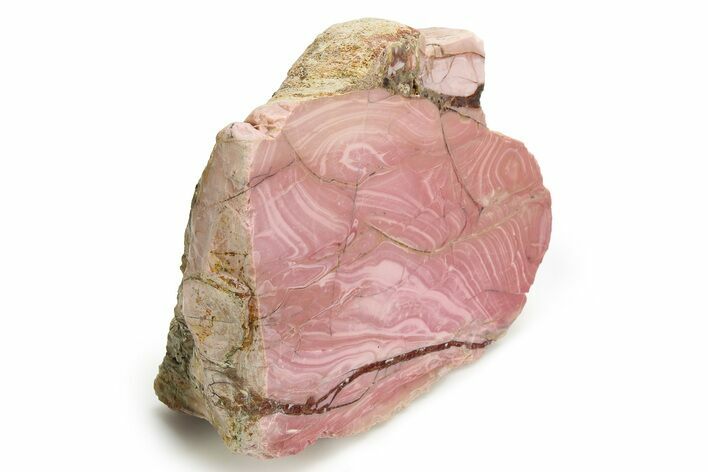 Polished Pink Opal Section - Western Australia #353387